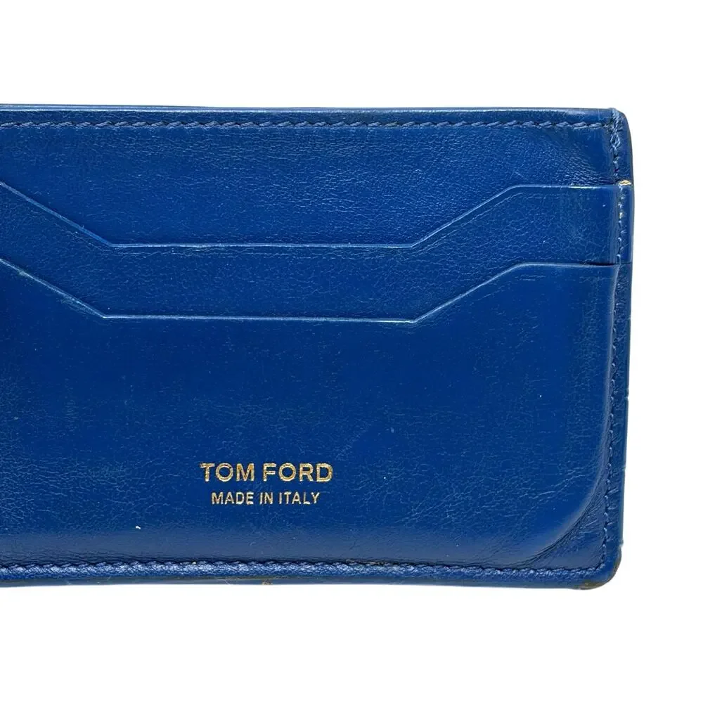 Tom Ford Blue Cardholder Wallet